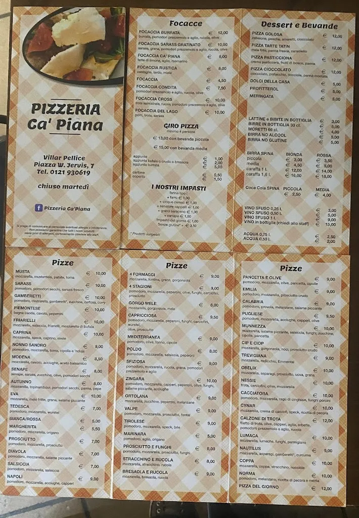 Menu_Pizzeria Ca' Piana_Villar Pellice_image_1
