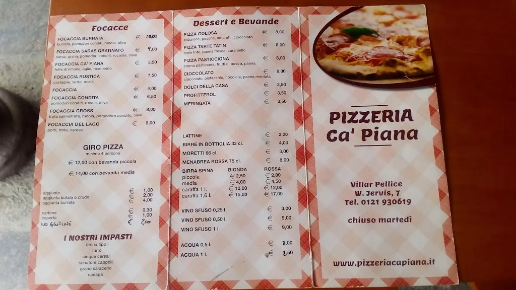 Menu_Pizzeria Ca' Piana_Villar Pellice_image_2