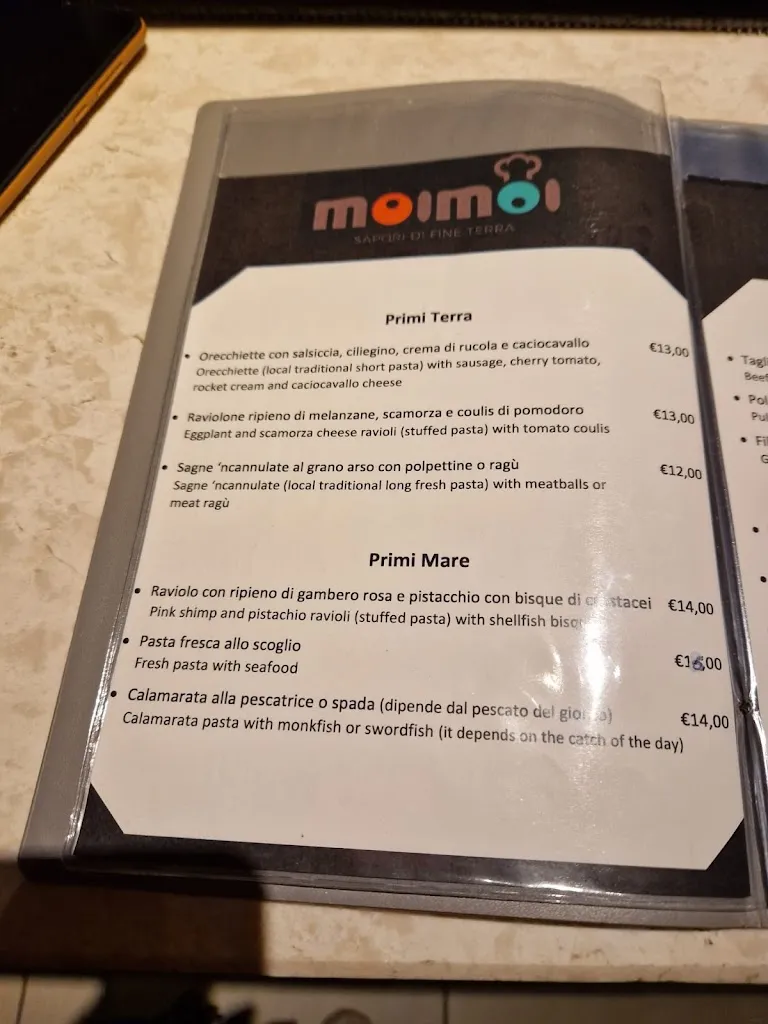 Menu_Moi Moi - Sapori di fine Terra_Gagliano del Capo_image_2