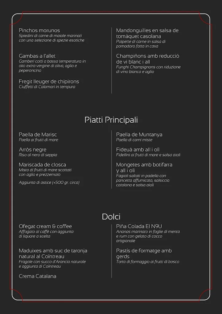 Menu_El N9U Restaurant & Cocktail Bar_Villanova d'Asti_image_1