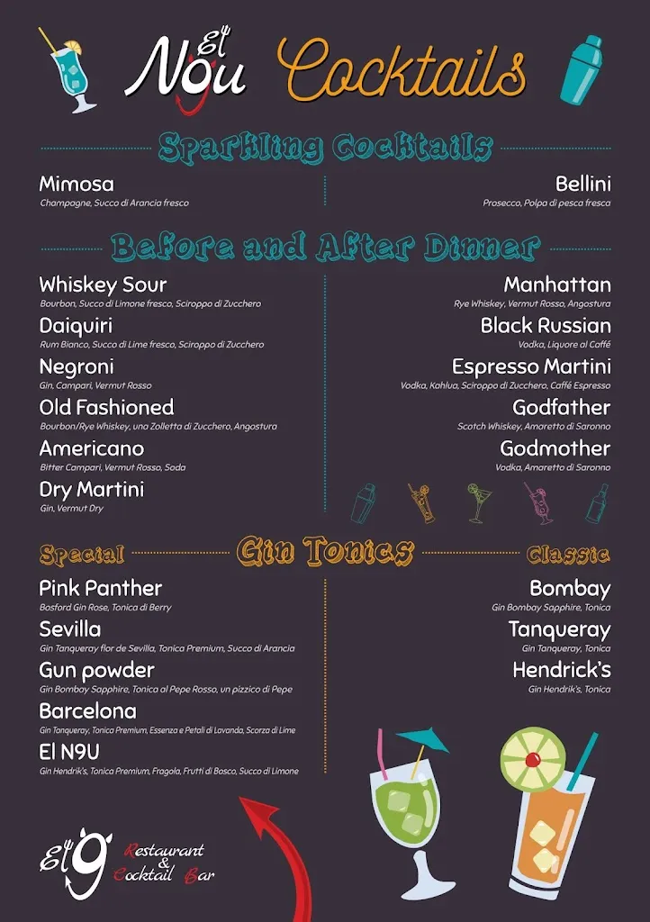 Menu_El N9U Restaurant & Cocktail Bar_Villanova d'Asti_image_2