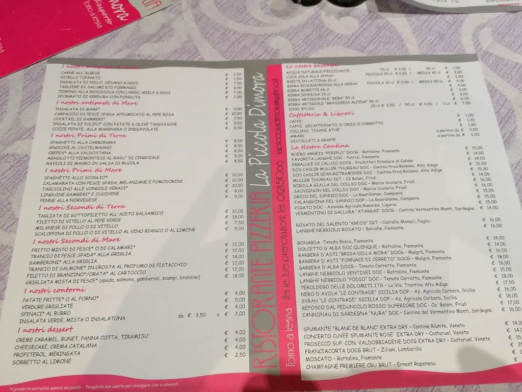 Menu_La Piccola Dimora_Villar Perosa_image_1