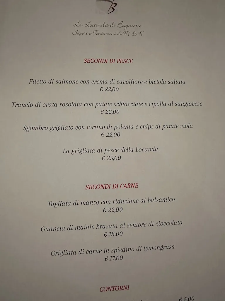 Menu_La Locanda di Bagnara_Bagnara di Romagna_image_1