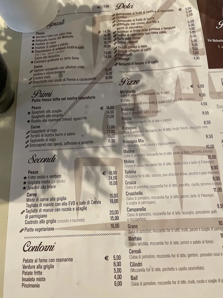 Menu_Il Molinello_Bagnara di Romagna_image_1