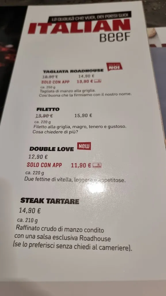 Menu_Roadhouse Restaurant Torino Vinovo_Vinovo_immagine_2