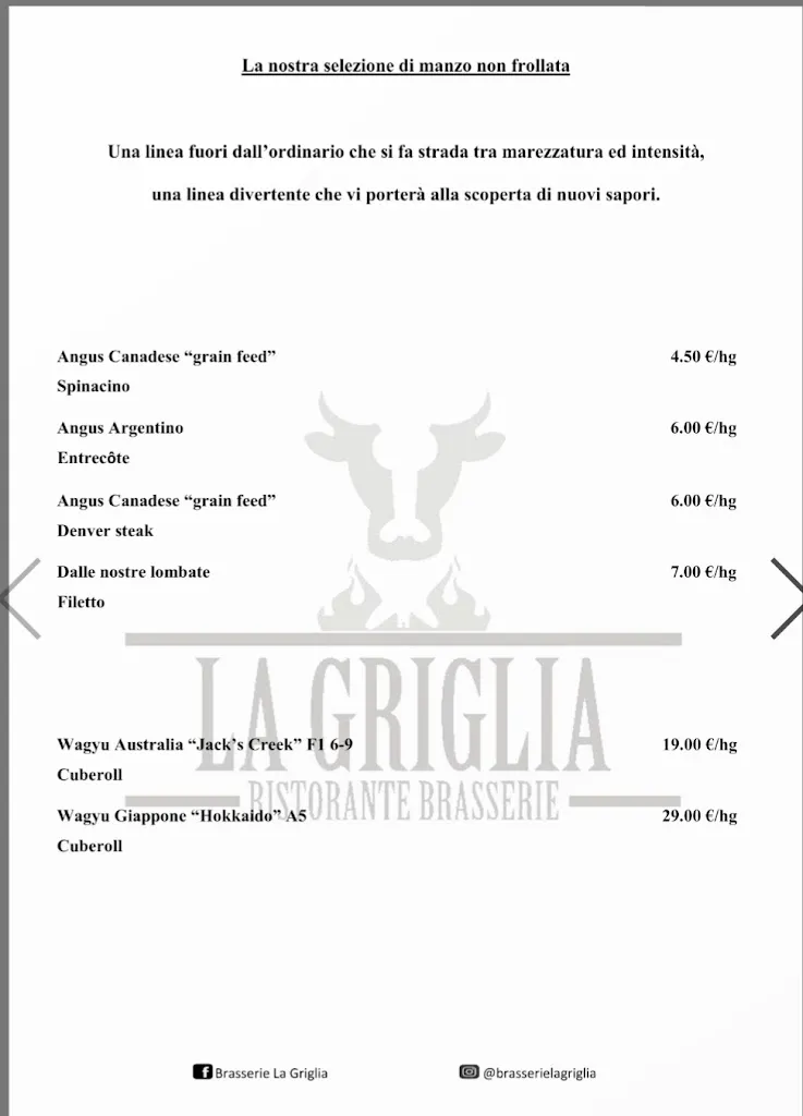 Menu_Brasserie La Griglia_Vinovo_image_4
