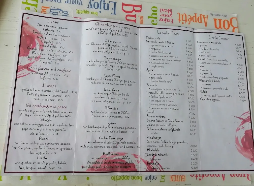 Menu_Le Spighe Non Solo Piadine_Alfonsine_image_1