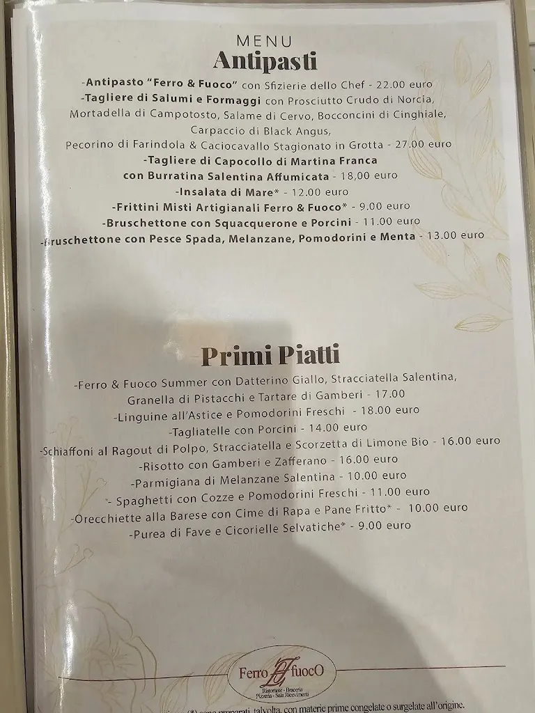 Menu_Ferro & Fuoco_Galatone_image_1