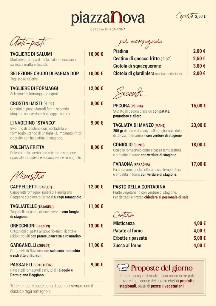 Menu_PiazzaNova Osteria_Bagnacavallo_image_1