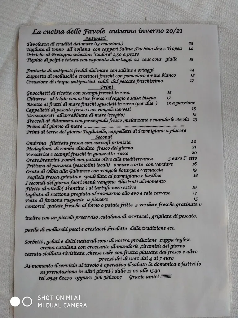 Menu_Ristorante le Favole di Benelli Giampiero_Bagnacavallo_image_2