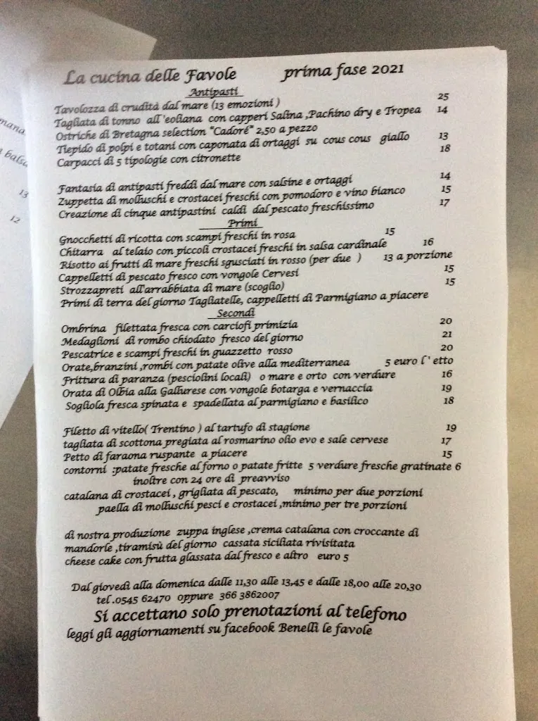 Menu_Ristorante le Favole di Benelli Giampiero_Bagnacavallo_image_4