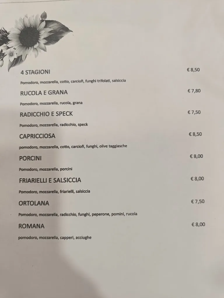 Menu_Ristorante pizzeria Girasole_Bagnacavallo_immagine_2
