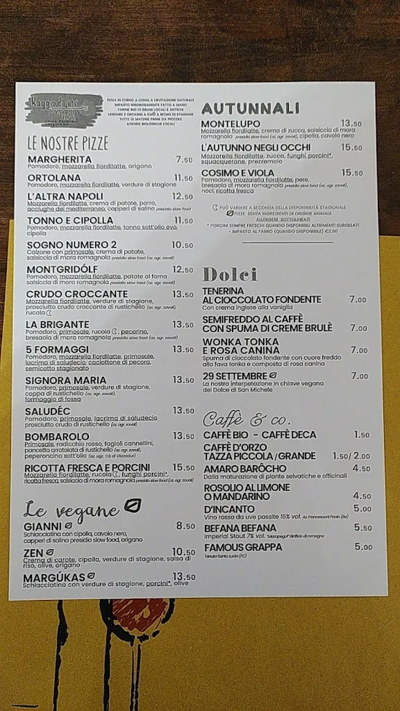 Menu_Raggio di Sole osteria della pizza_Bagnacavallo_image_3