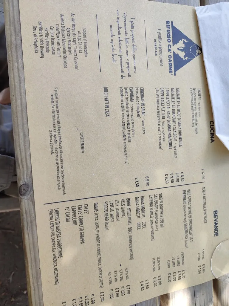 Menu_Centro Visite Rifugio Ca' Carné_Brisighella_image_2