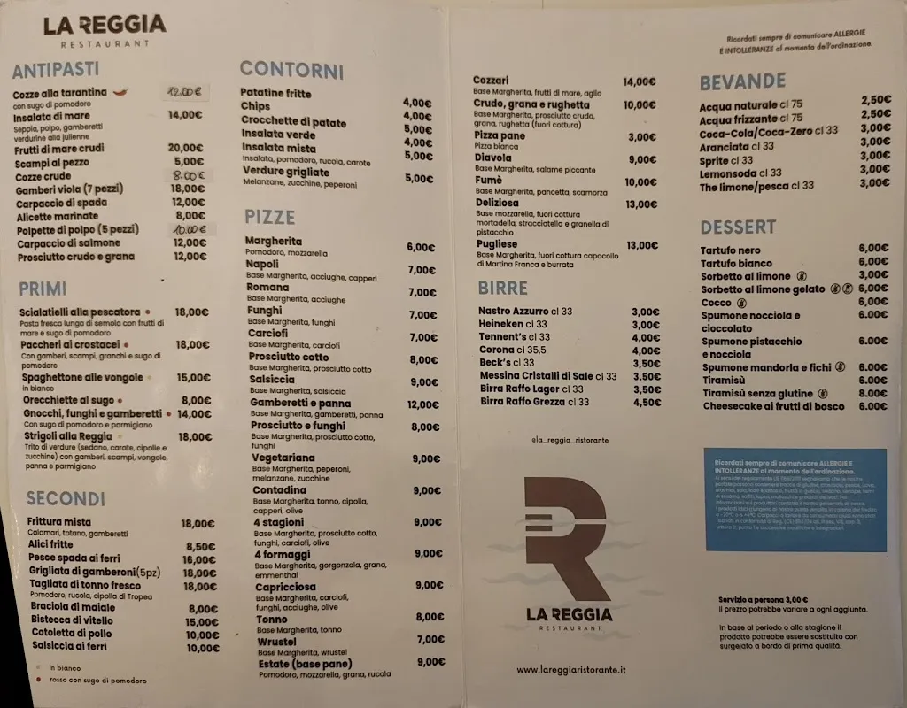 Menu_Ristorante La Reggia_Galatone_image_1
