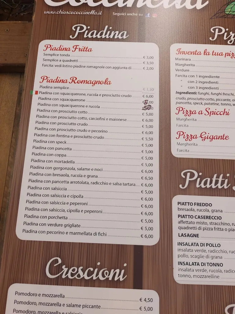Menu_Chiosco Coccinella_di fronte anguria buona frutta_Castel Bolognese_image_1