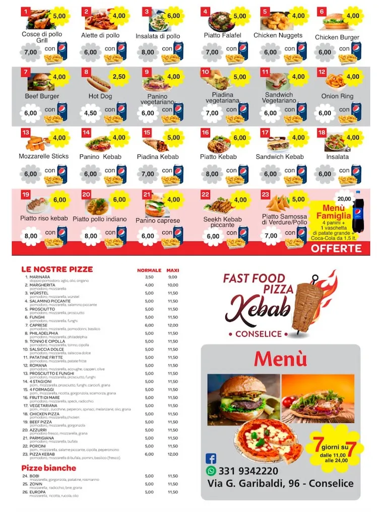 Menu_Fast food pizza kebab_Conselice_immagine_4