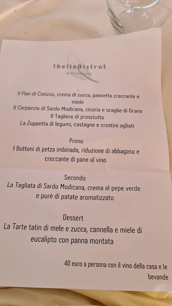 Menu_Ibelle Bistrot Ristorante_Abbasanta_image_1