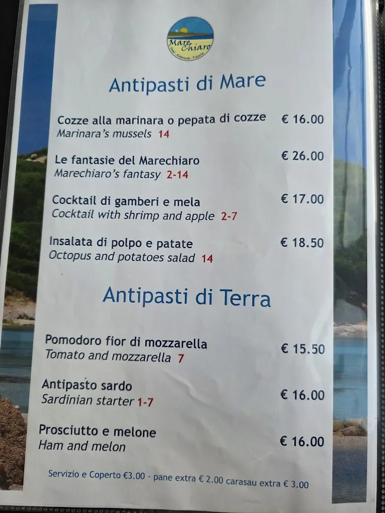 Menu_Ristorante bar pizzeria MareChiaro_Aglientu_image_4