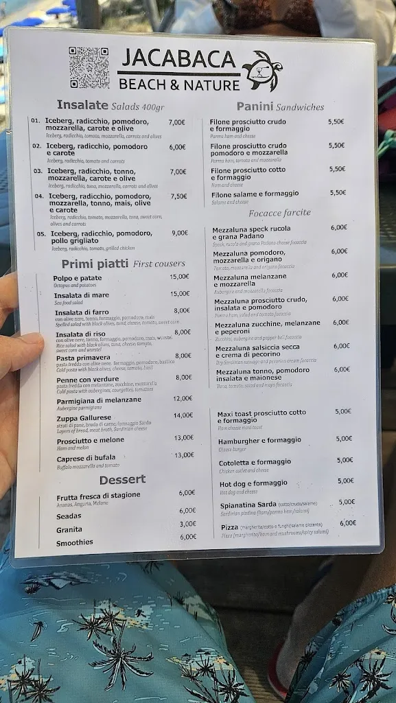 Menu_Jacabaca Beach & Nature_Aglientu_image_1