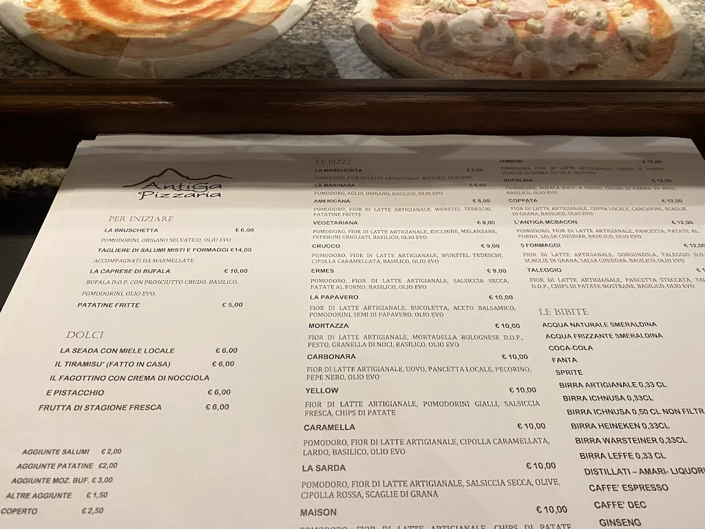 Menu_Antiga Pizzaria_Aggius_image_1