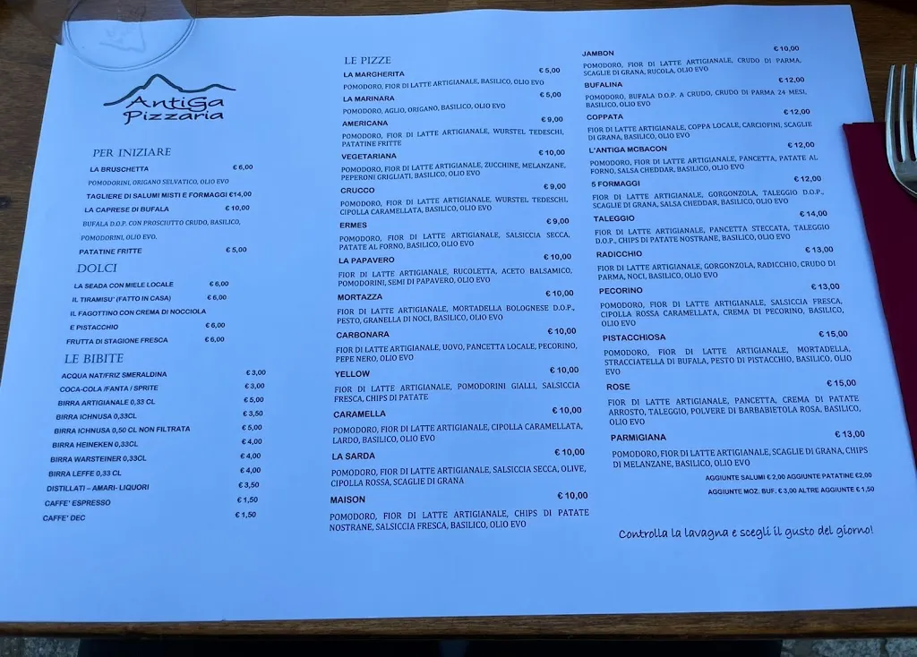 Menu_Antiga Pizzaria_Aggius_image_2