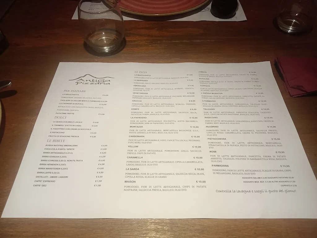 Menu_Antiga Pizzaria_Aggius_image_4