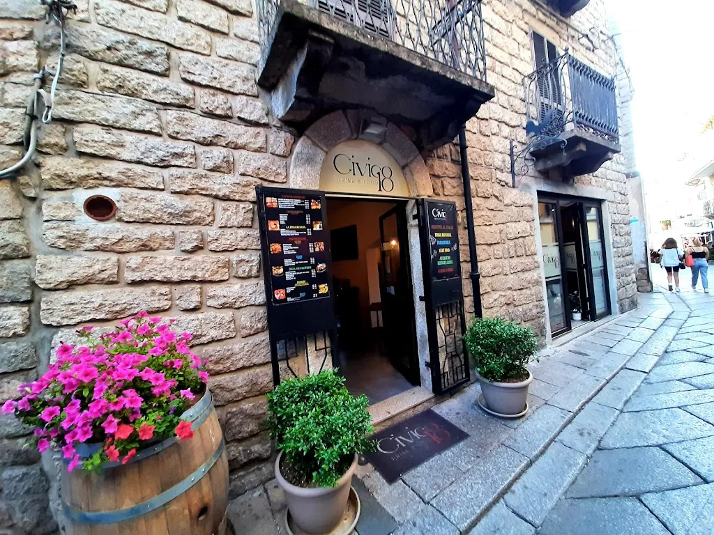 Civico 18 restaurant in Aggius