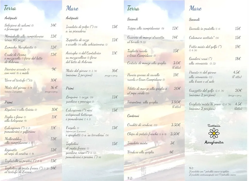 Menu_Trattoria Ristorante Margherita Arborea_Arborea_image_2