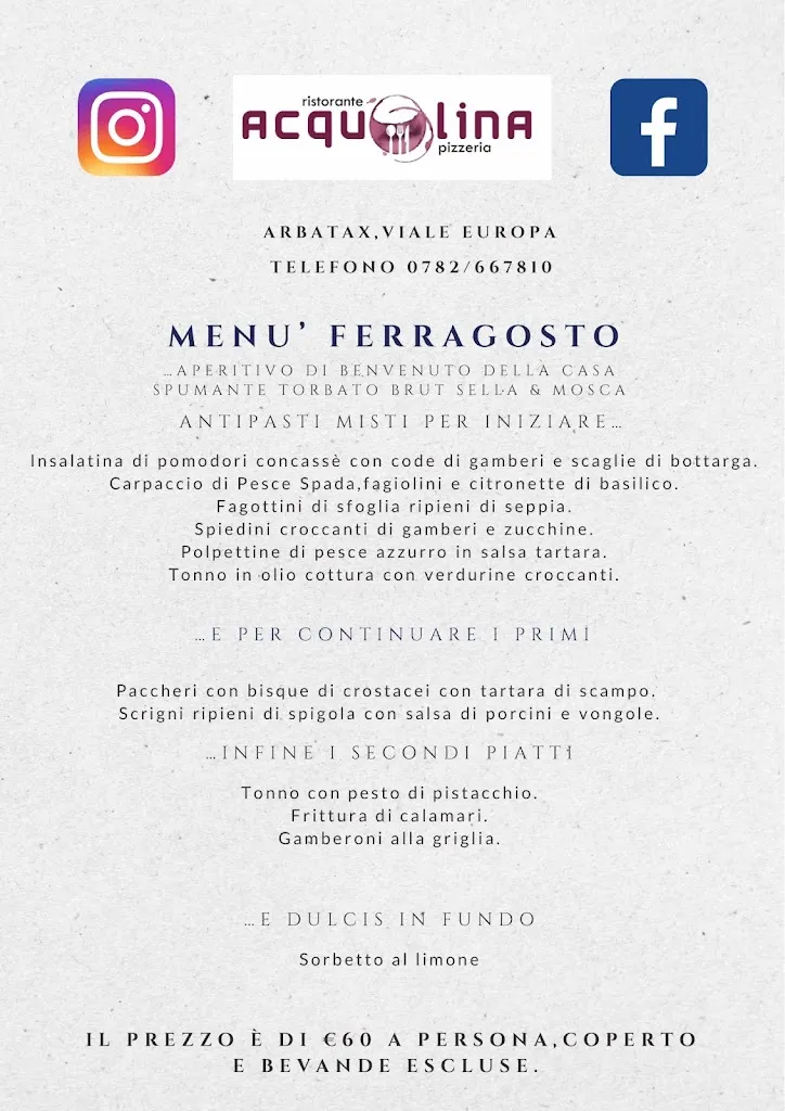 Menu_Ristorante Pizzeria Acquolina_Arbatax_image_1