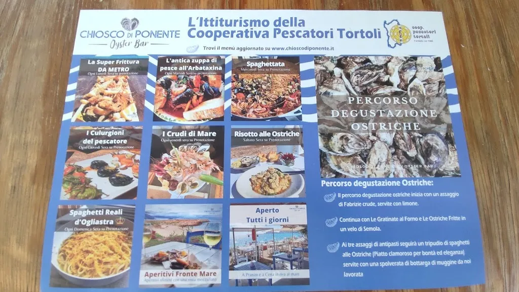Menu_Ittiturismo Chiosco di Ponente - Oyster Bar_Arbatax_image_1