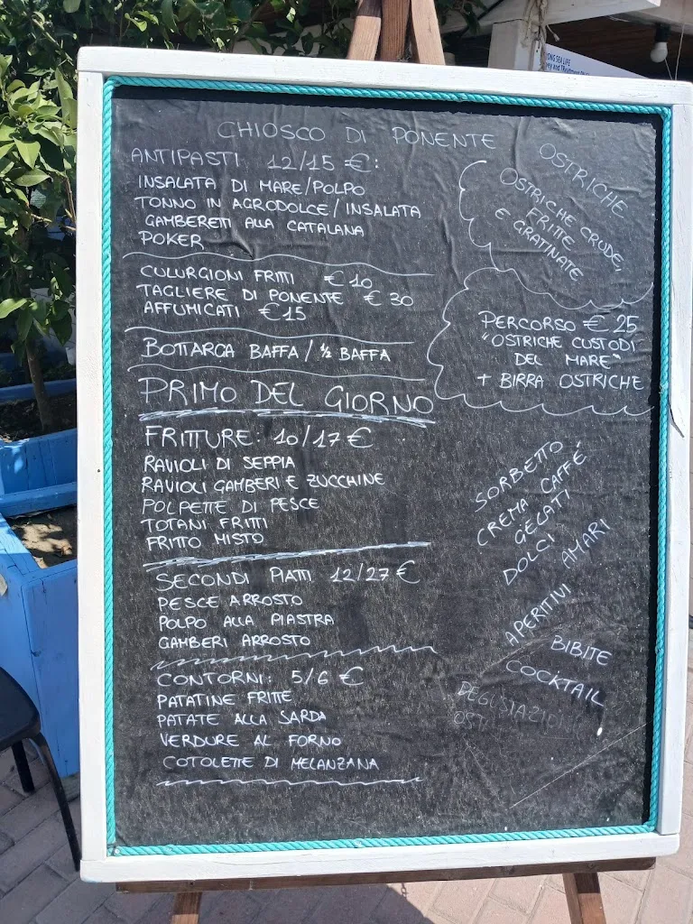 Menu_Ittiturismo Chiosco di Ponente - Oyster Bar_Arbatax_image_2