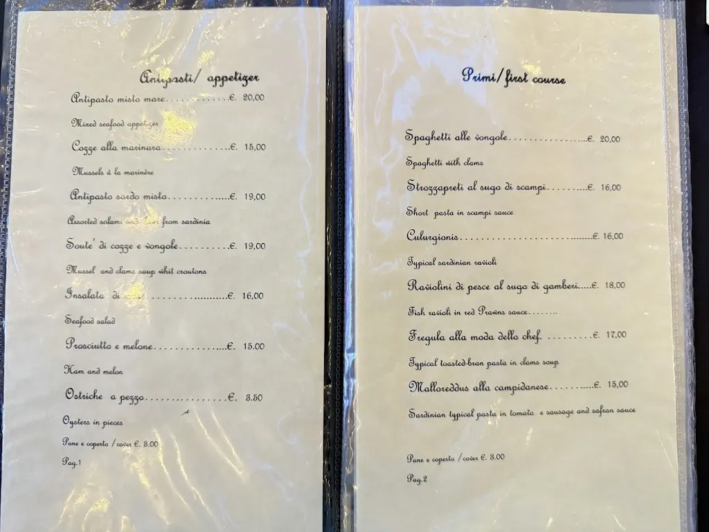 Menu_Basaùra Beach Restaurant & Club_Arbatax_image_4