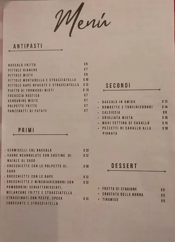 Menu_Nonna Lilia Trattoria Tipica Salentina_Galatina_image_2