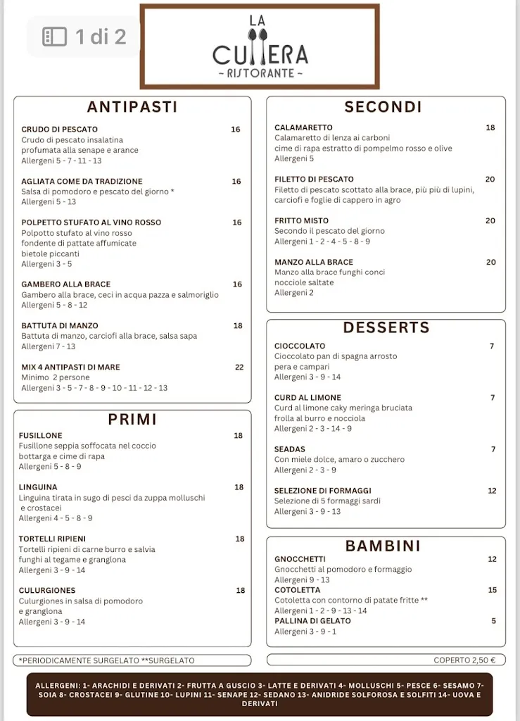 Menu_Ristorante La Cullera_Alghero_image_1