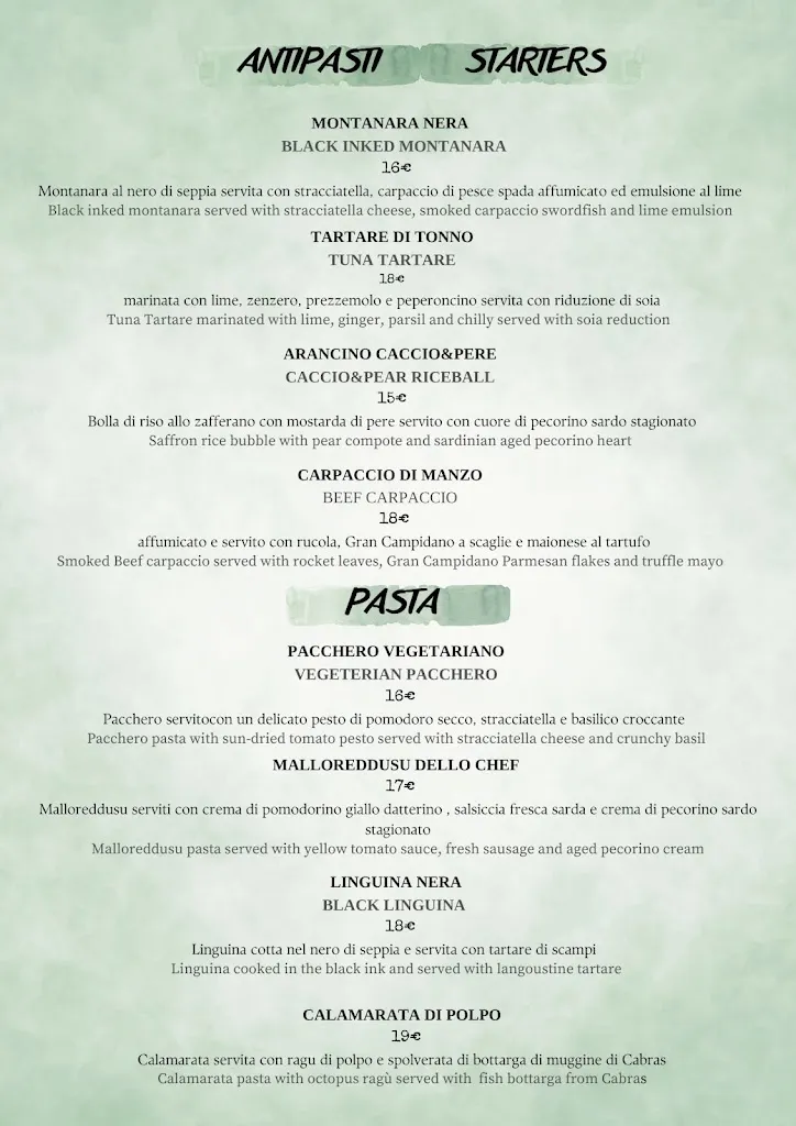 Menu_L’ Incontro Restaurant di Luigi e Ilenia_Alghero_image_1