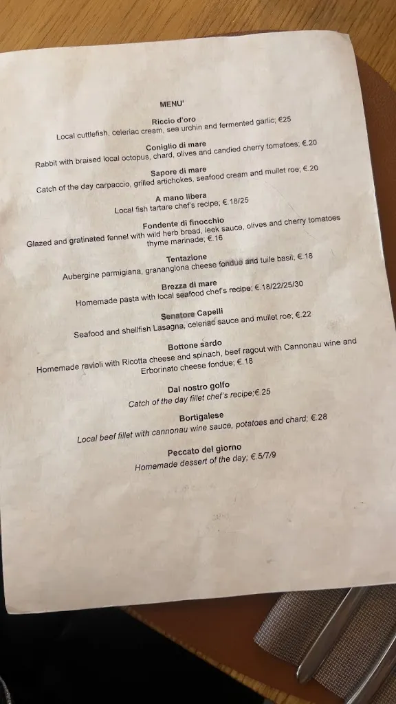 Menu_Ristorante Osteria Mandras Lentas_Alghero_immagine_2