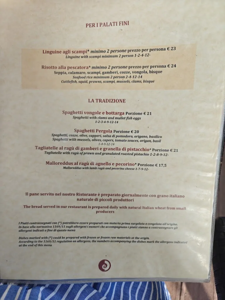 Menu_La Pergola | Ristorante e Pizzeria_Alghero_image_2