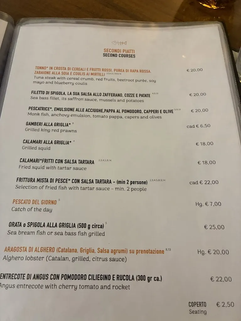 Menu_Ristorante Il Pesce D'oro_Alghero_image_2