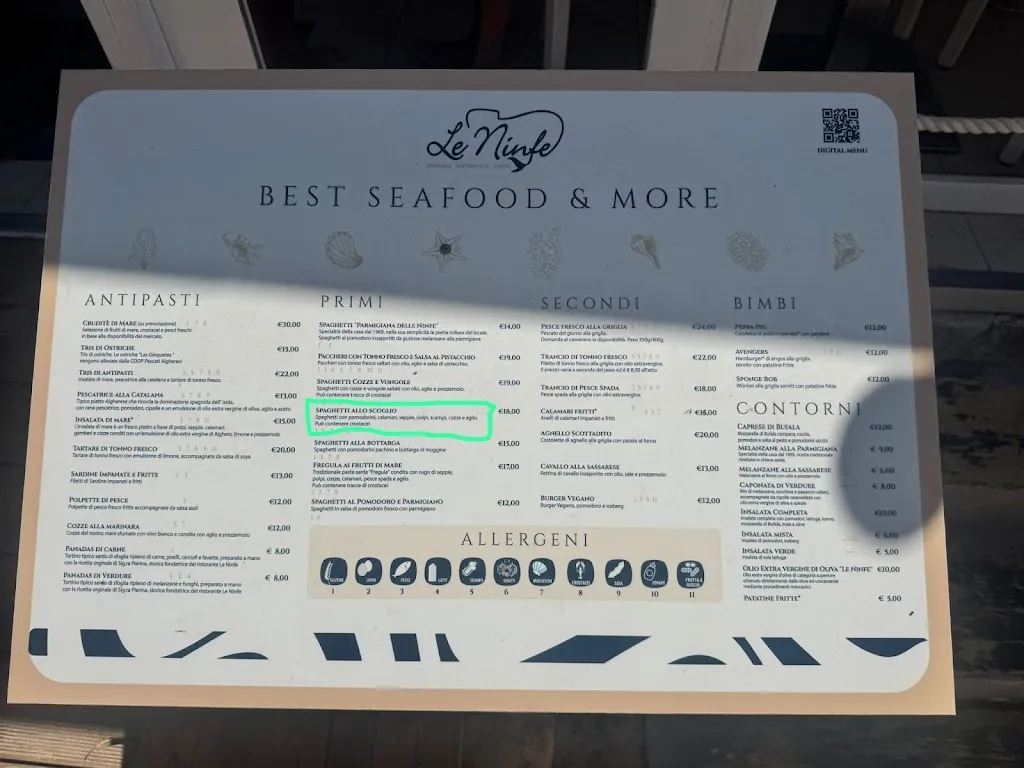 Menu_Le Ninfe_Alghero_image_1