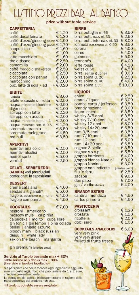Menu_Bar Focacceria Milese_Alghero_image_1