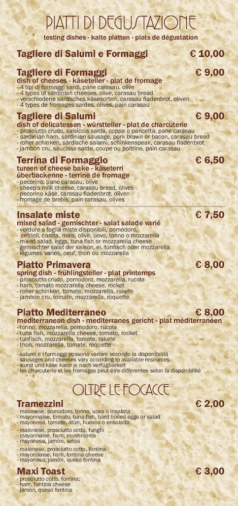 Menu_Bar Focacceria Milese_Alghero_image_4