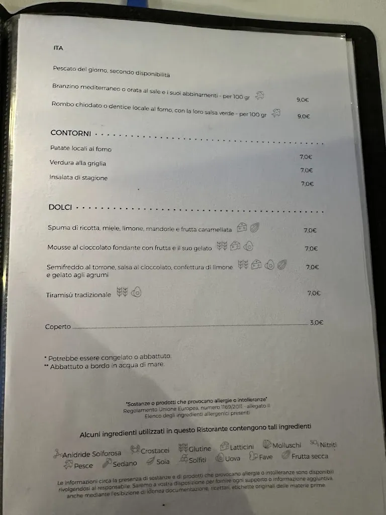 Menu_Ristorante The Kings_Alghero_image_1