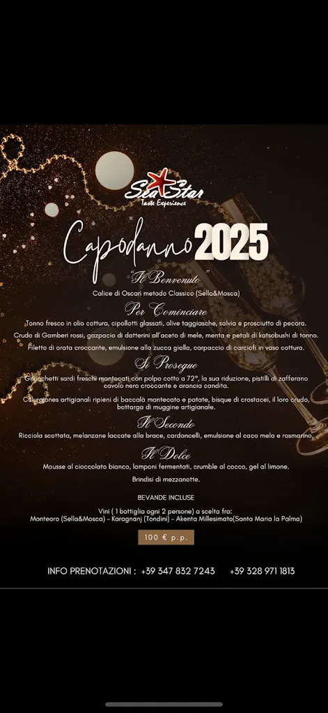 Menu_SEA STAR- restaurant- sunset view_Alghero_image_1