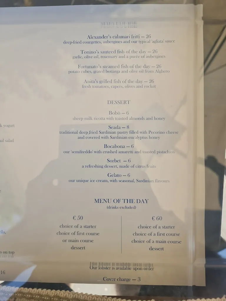 Menu_Ristorante di Pesce Il Pavone_Alghero_image_2