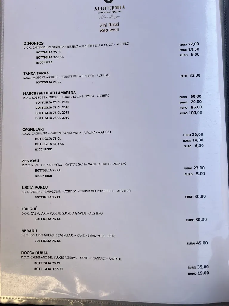 Menu_Alguer Mia – Restaurant i pizzeria_Alghero_image_4