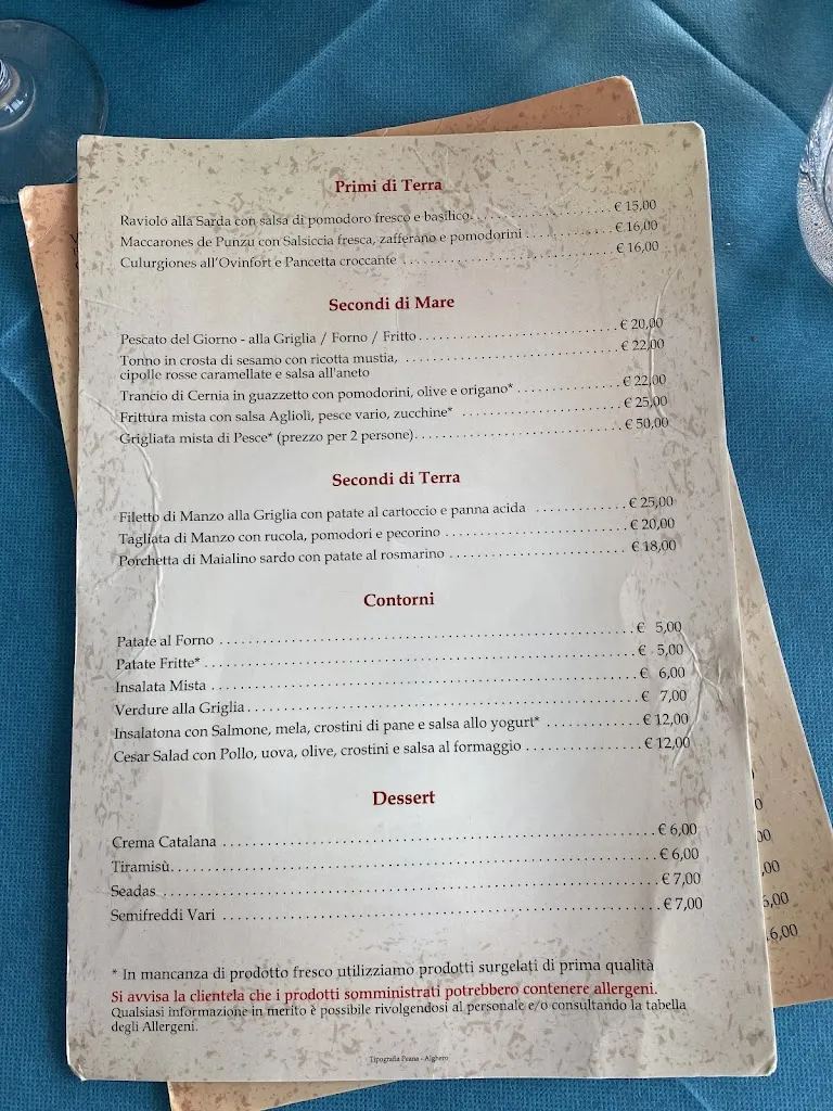 Menu_Bar Ristorante Dietro il Carcere_Alghero_image_2