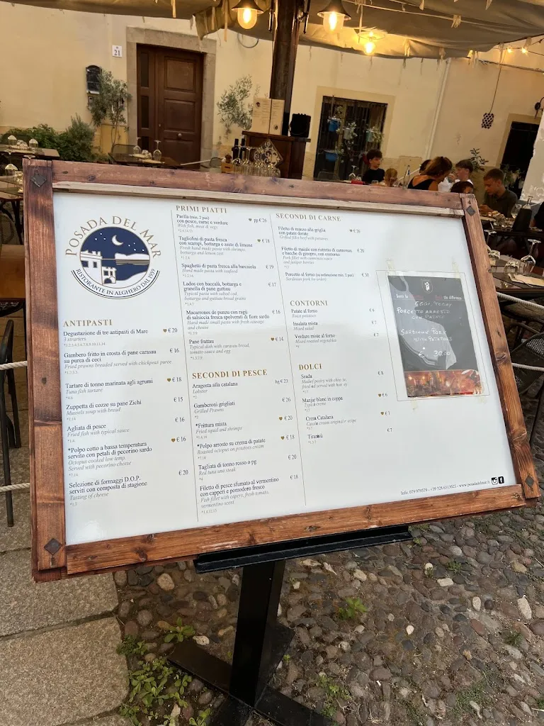 Menu_Ristorante Posada del Mar_Alghero_image_2