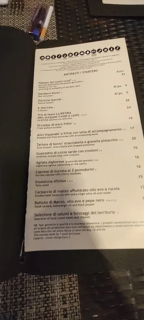Menu_Ristorante La Bifora_Alghero_image_3
