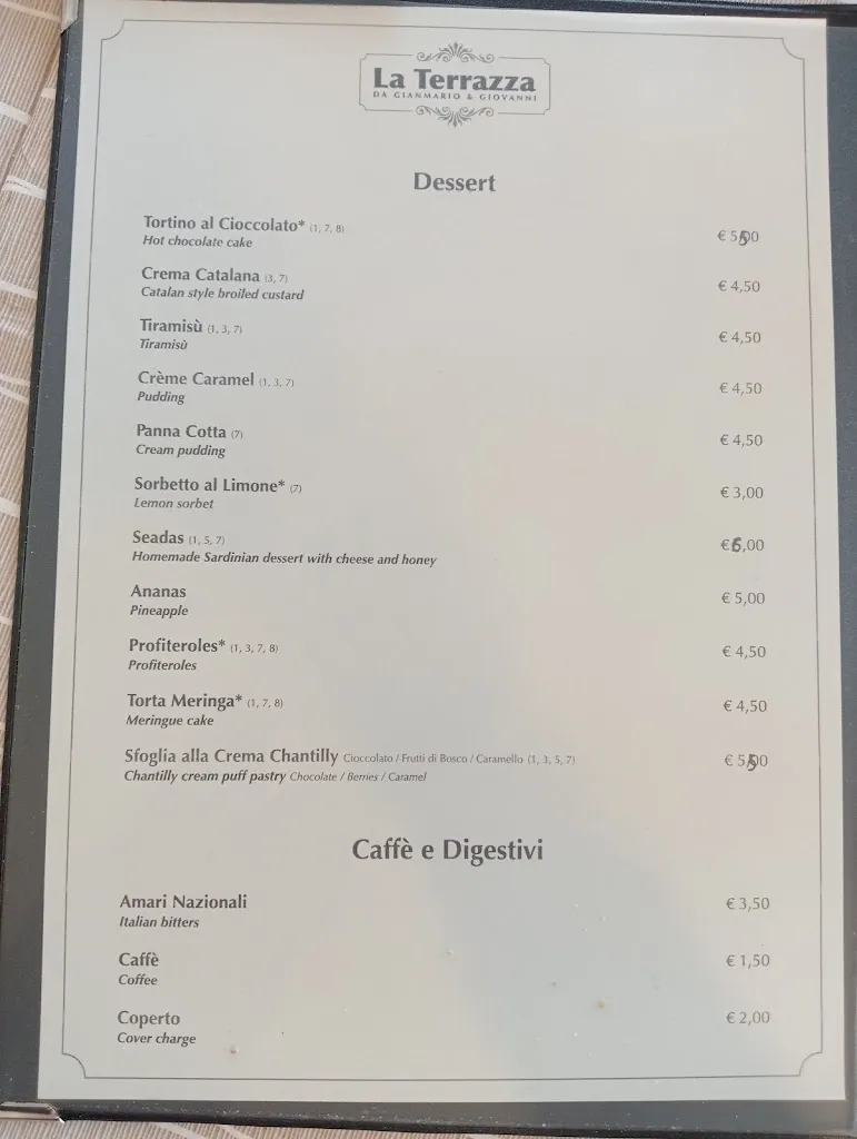 Menu_Ristorante La Terrazza Pizzeria_Arzachena_immagine_1